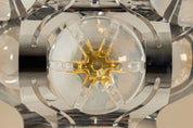 Chrome_and_Glass_Ceiling_Lamp_Attributed_to_Mazzega,_1970s,_Italy