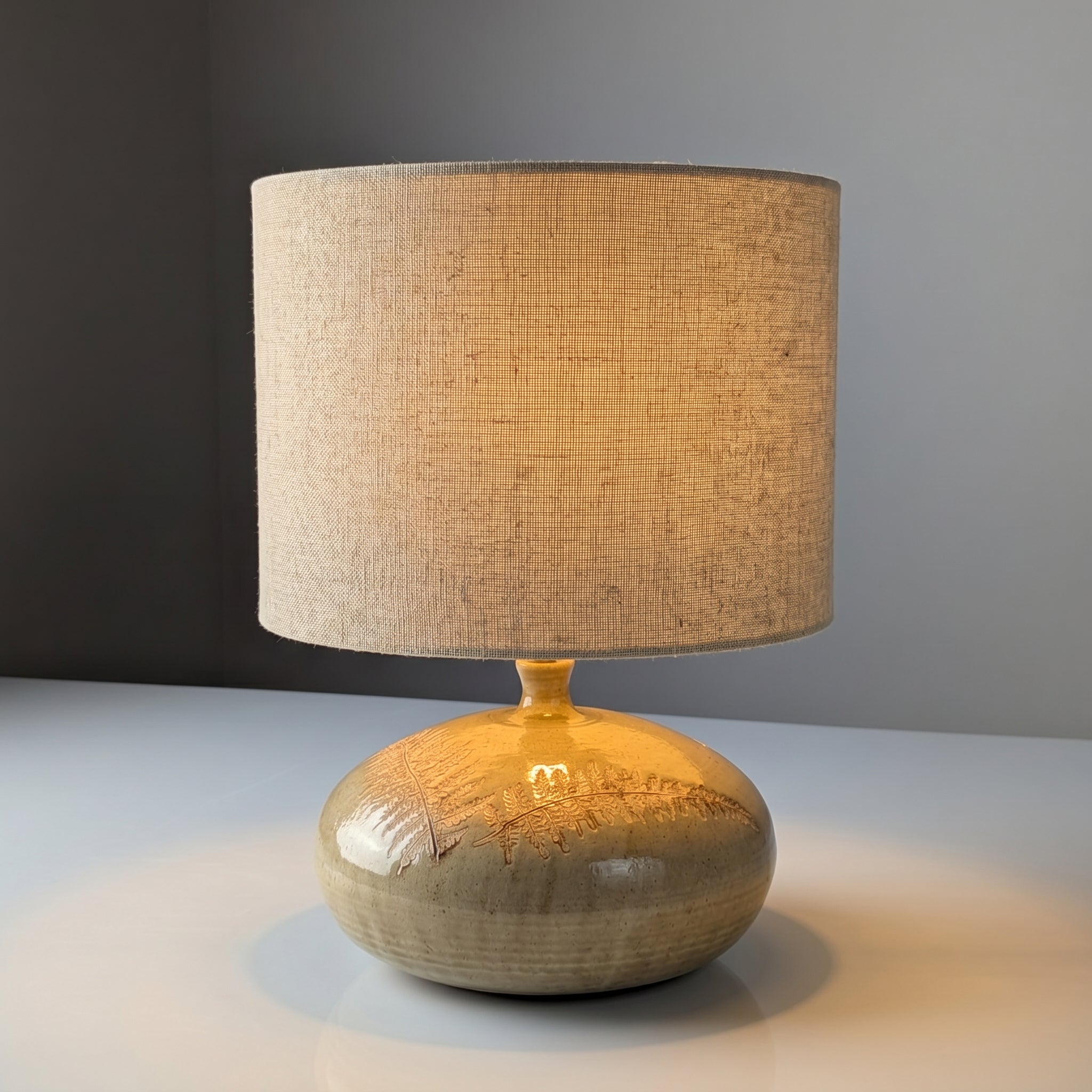 French_Ceramic_Table_Lamp_in_the_Style_of_Roger_Capron,_Vallauris,_1960s