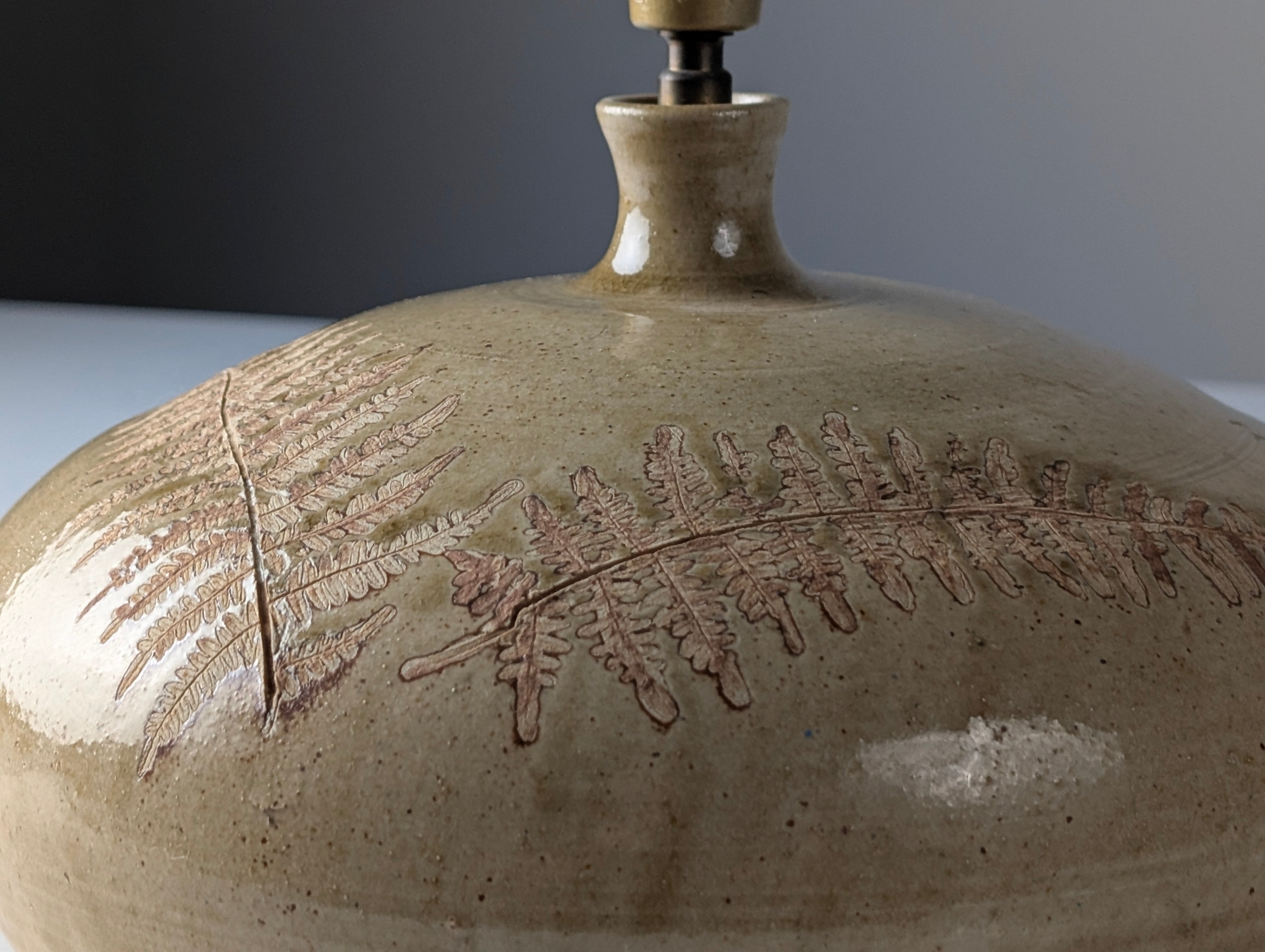 French_Ceramic_Table_Lamp_in_the_Style_of_Roger_Capron,_Vallauris,_1960s