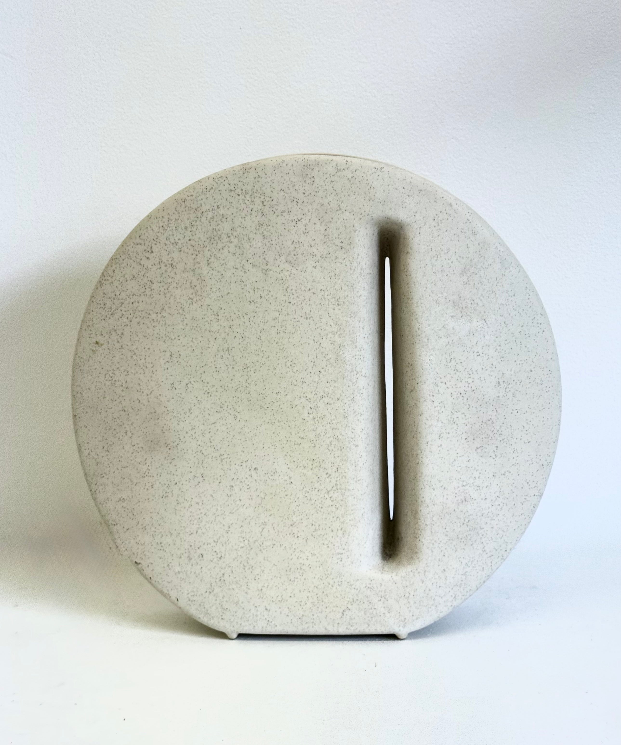 1972_Sculptural_Off-White_Ceramic_Vase_by_Nereo_Boaretto,_Italy