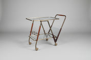 Cesare_Lacca_Drinks_Trolley_for_Cassina_in_Brass,_Mahogany_and_Glass,_Italy_1950s