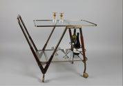 Cesare_Lacca_Drinks_Trolley_for_Cassina_in_Brass,_Mahogany_and_Glass,_Italy_1950s