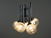 Italian_Chrome_and_Smoked_Glass_Chandelier,_1970s,_Italy