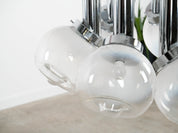 Italian_Chrome_and_Smoked_Glass_Chandelier,_1970s,_Italy