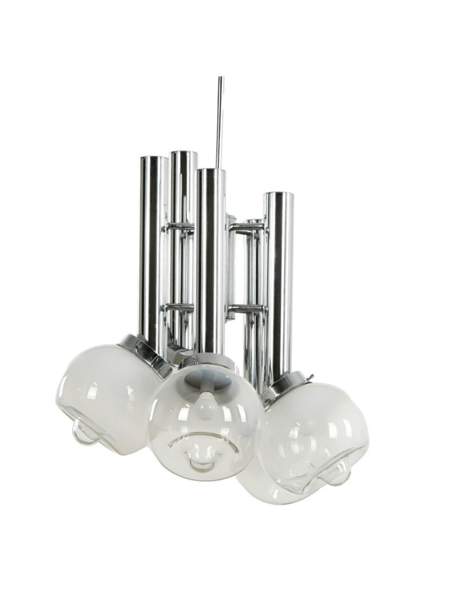 Italian_Chrome_and_Smoked_Glass_Chandelier,_1970s,_Italy