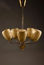 Chandelier_Mauri_Almari_Brass_Hand-Painted_Glass_Idman_Oy_1950s_Finland