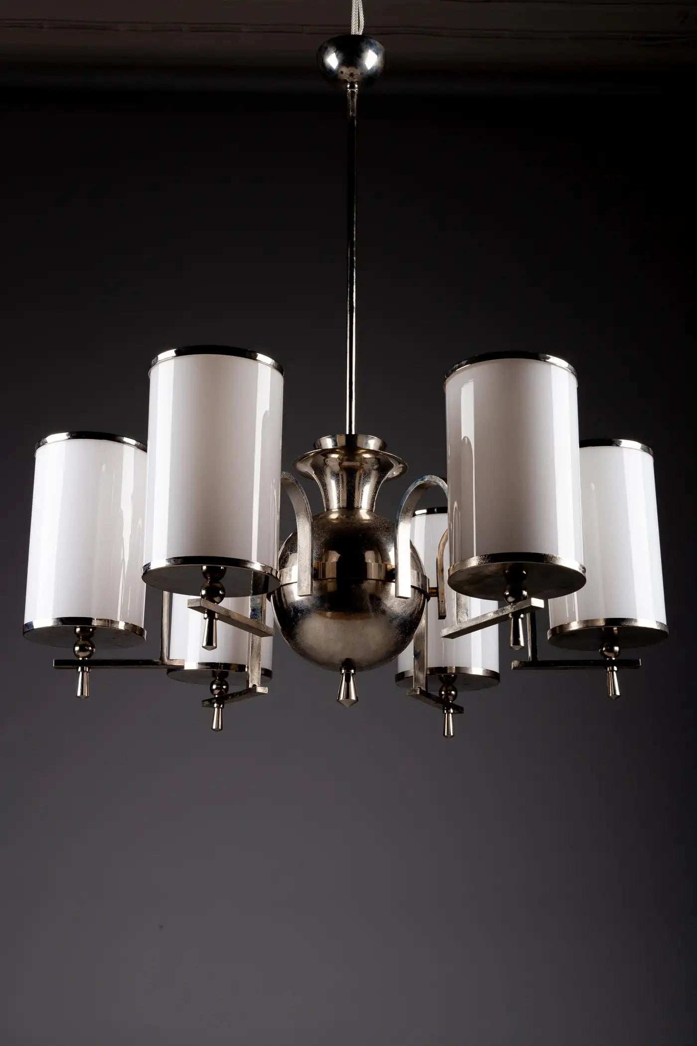 Chandelier_Paavo_Tynell_Nickel-Plated_Brass_Taito_Oy_1930s–1940s_Finland