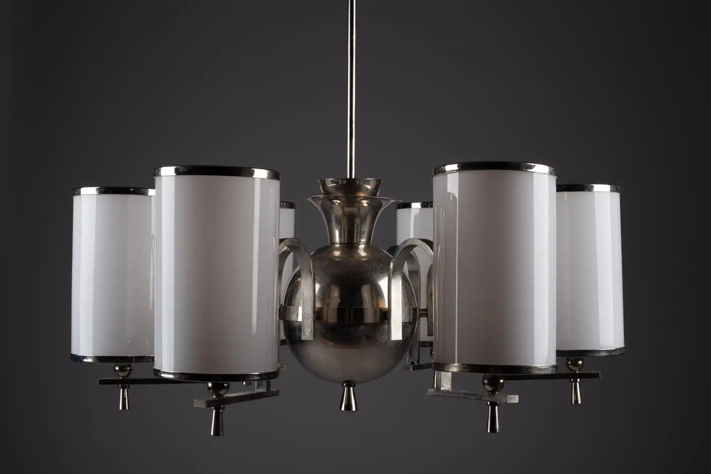 Chandelier_Paavo_Tynell_Nickel-Plated_Brass_Taito_Oy_1930s–1940s_Finland