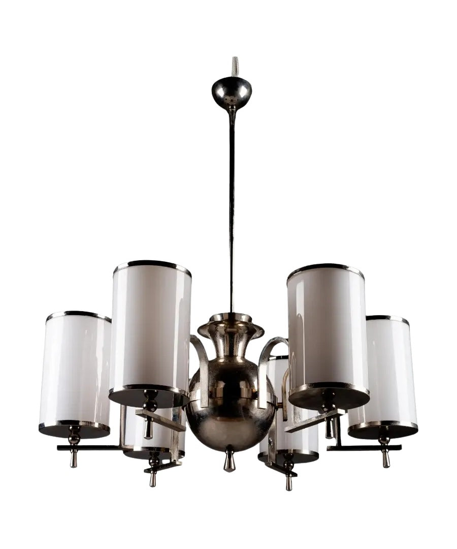Chandelier_Paavo_Tynell_Nickel-Plated_Brass_Taito_Oy_1930s–1940s_Finland