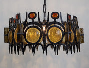 Chandelier_sculpture_lamp_in_wrought_iron_and_blown_glass