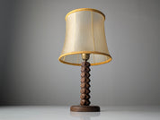 Charles_Dudouyt_Style_Oak_Table_Lamp_with_Parchment_Shade,_France_1950s
