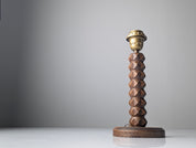Charles_Dudouyt_Style_Oak_Table_Lamp_with_Parchment_Shade,_France_1950s
