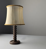 Charles_Dudouyt_Style_Oak_Table_Lamp_with_Parchment_Shade,_France_1950s