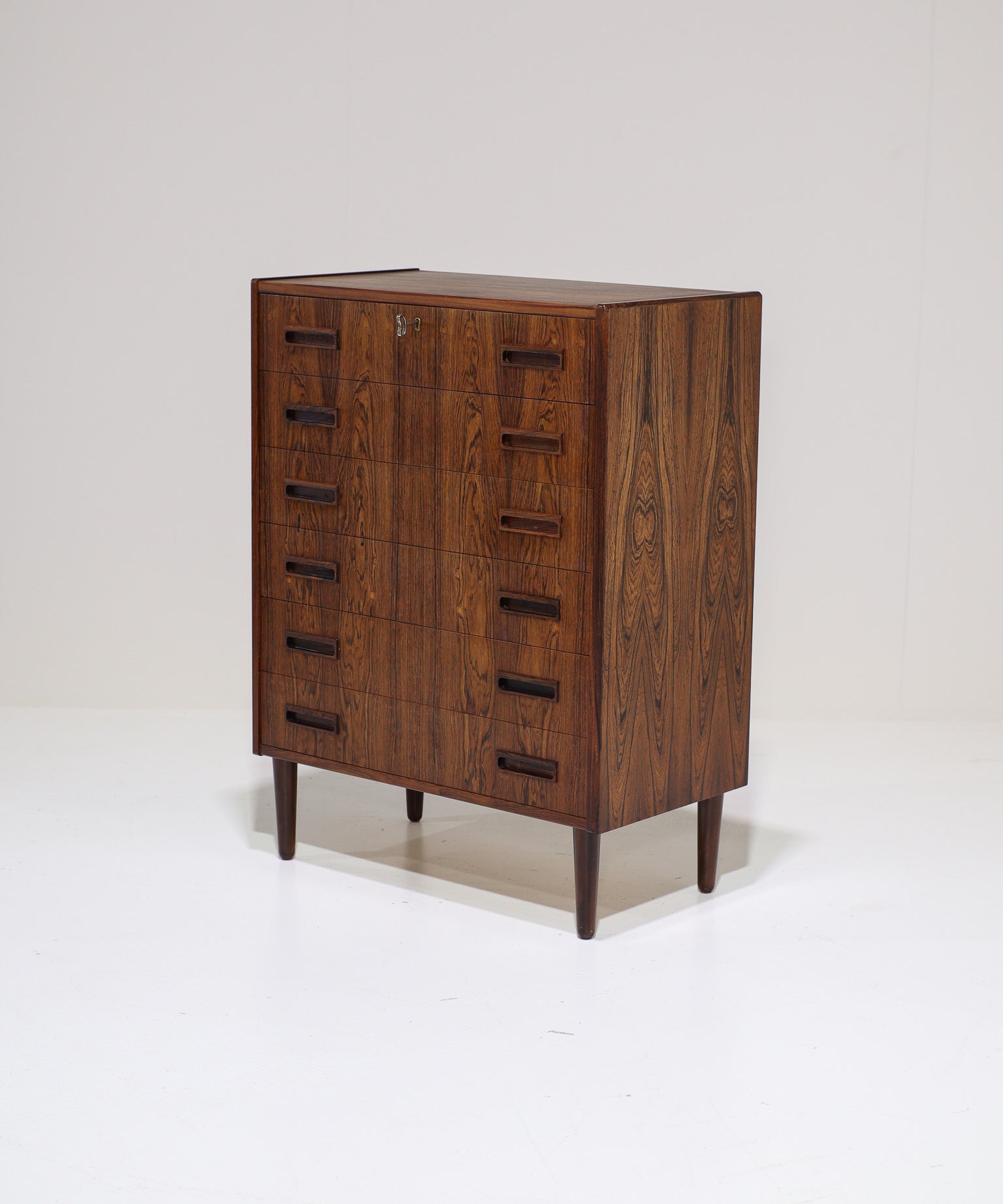 Rosewood_Chest_of_Drawers_by_Børge_Seindal_for_P._Westergaard,_Denmark_1960s