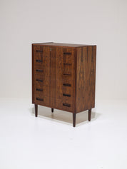 Rosewood_Chest_of_Drawers_by_Børge_Seindal_for_P._Westergaard,_Denmark_1960s