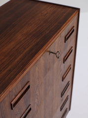Rosewood_Chest_of_Drawers_by_Børge_Seindal_for_P._Westergaard,_Denmark_1960s