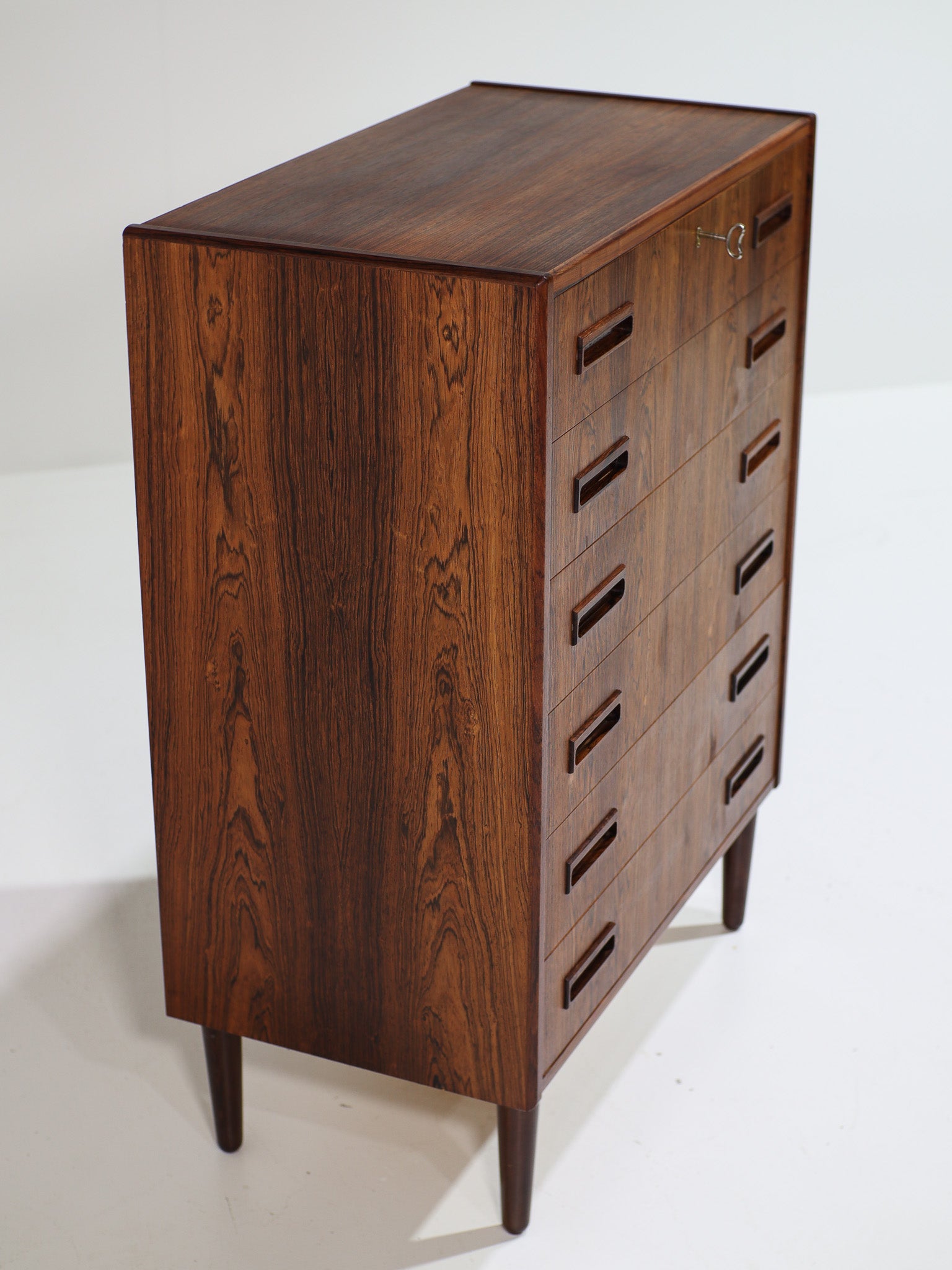 Rosewood_Chest_of_Drawers_by_Børge_Seindal_for_P._Westergaard,_Denmark_1960s