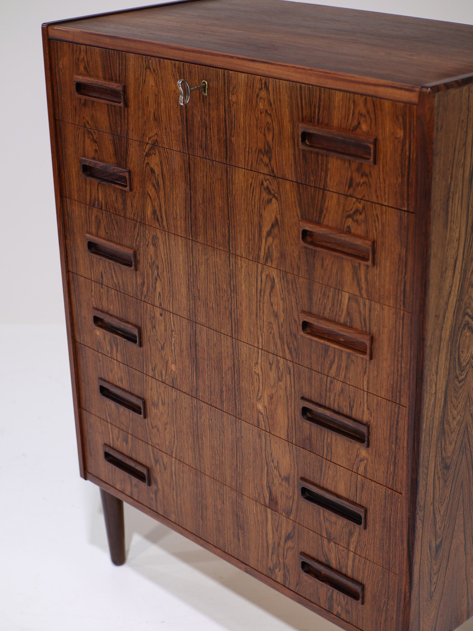 Rosewood_Chest_of_Drawers_by_Børge_Seindal_for_P._Westergaard,_Denmark_1960s