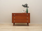1970s_Danish_Teak_Chest_of_Drawers_with_Three_Drawers,_Denmark