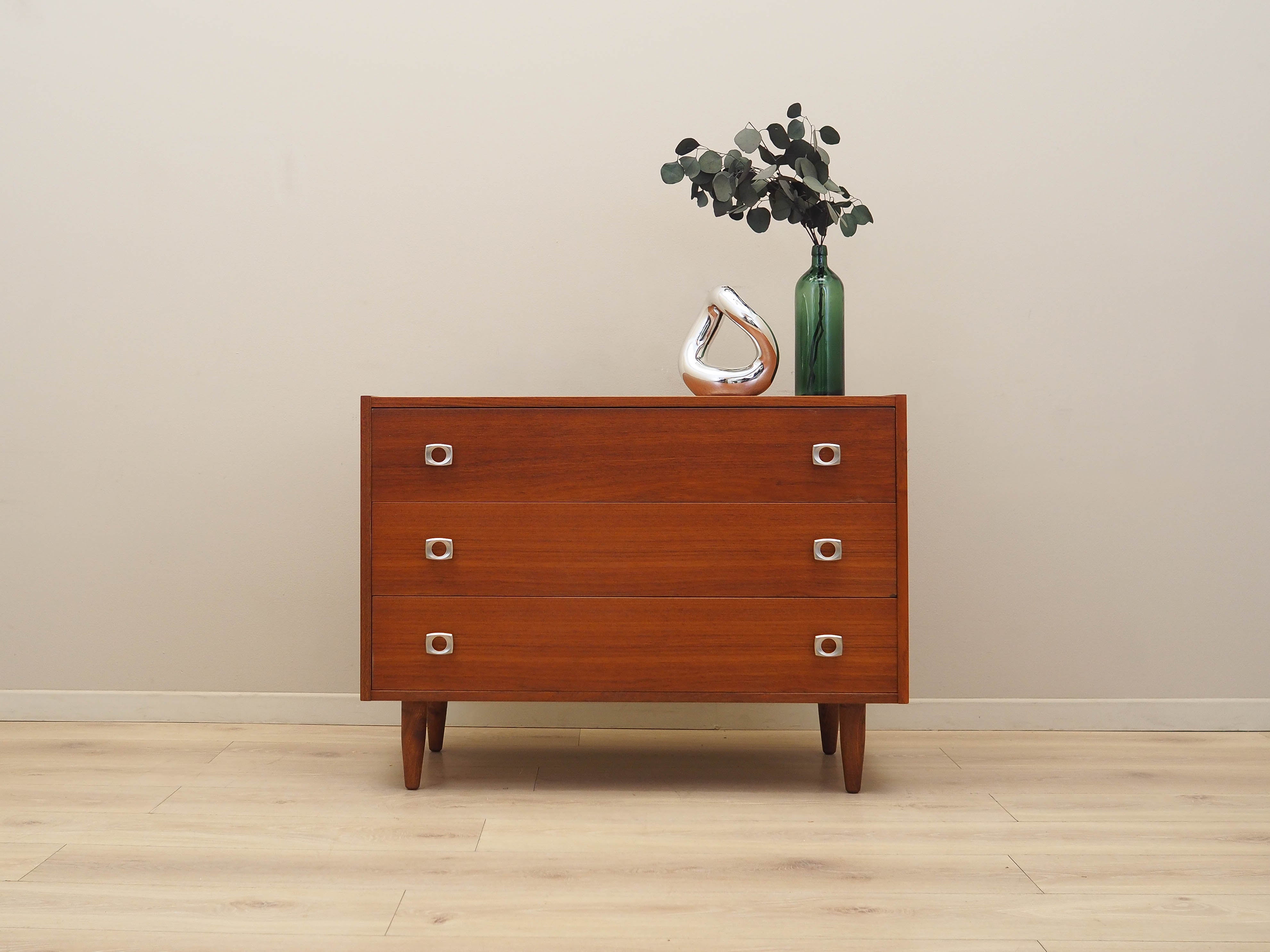 1970s_Danish_Teak_Chest_of_Drawers_with_Three_Drawers,_Denmark
