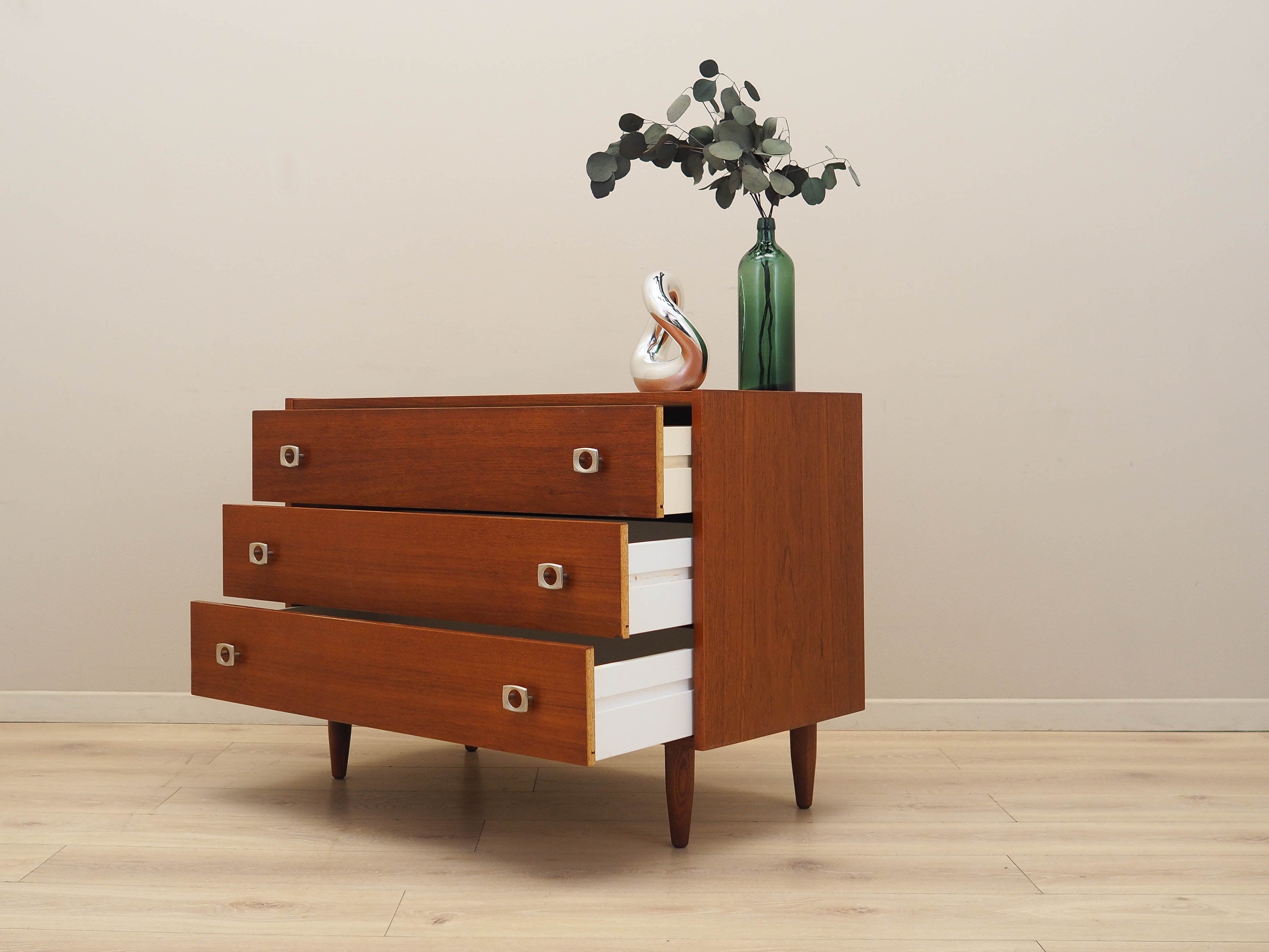 1970s_Danish_Teak_Chest_of_Drawers_with_Three_Drawers,_Denmark