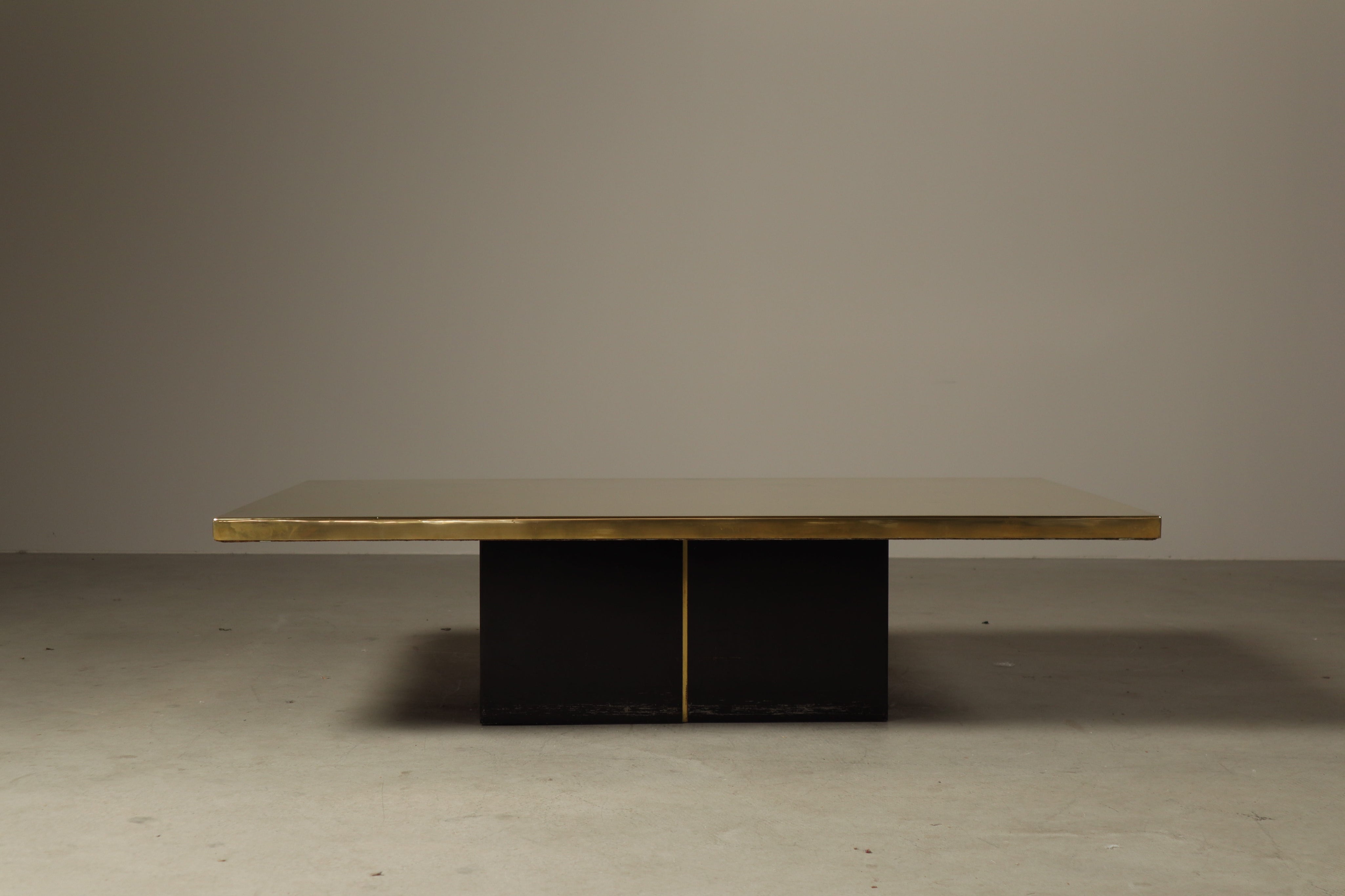 Signed_Christian_Heckscher_Etched_Brass_Coffee_Table,_Danish_Modern