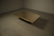 Signed_Christian_Heckscher_Etched_Brass_Coffee_Table,_Danish_Modern