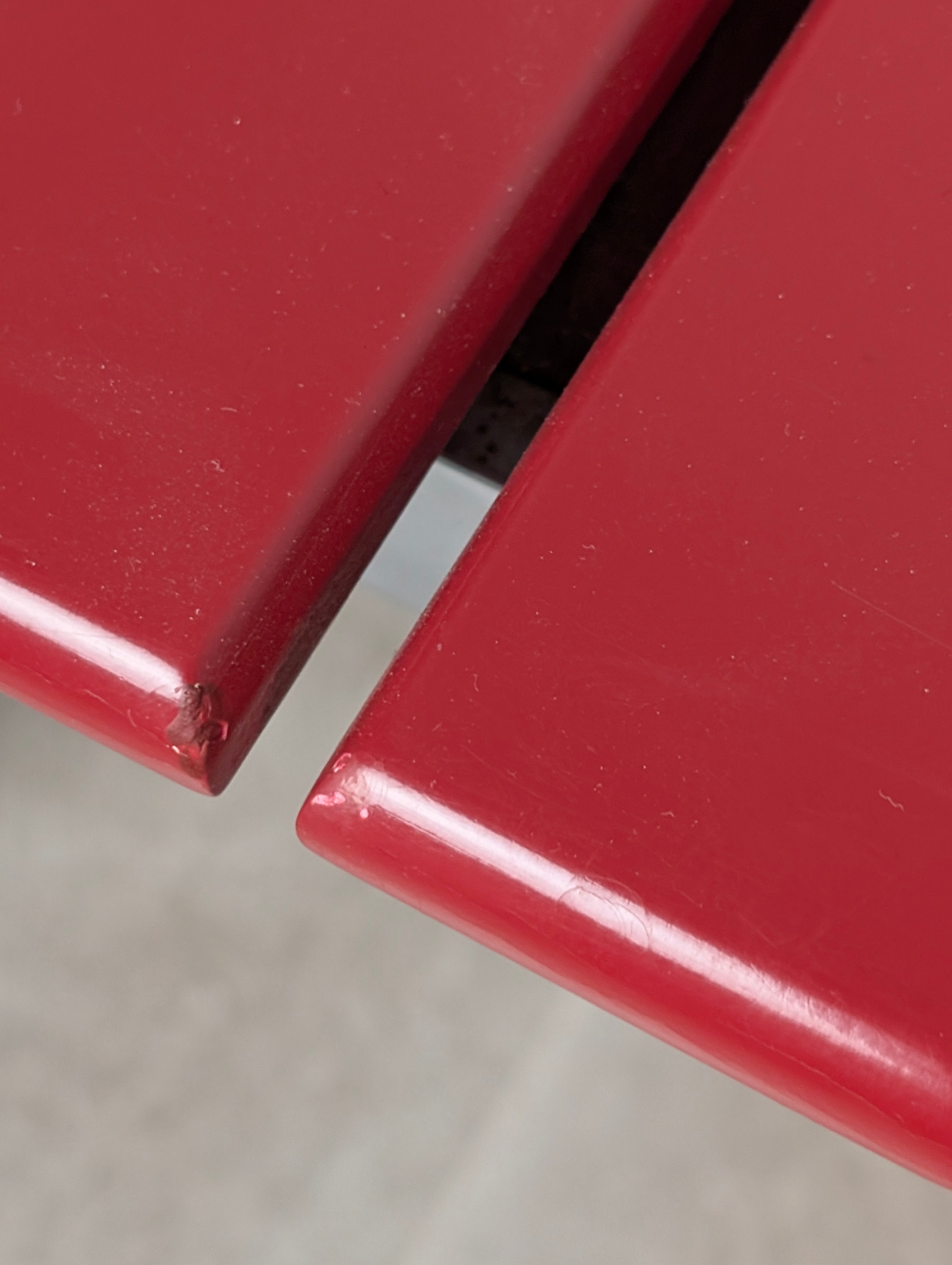 Set_of_4_Italian_Chrome_and_Red_Lacquered_Dining_Chairs,_Postmodern_Design