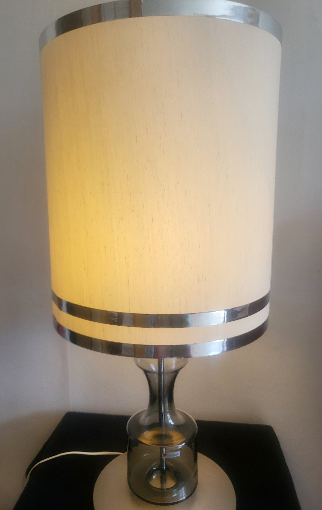 Chrome_and_smoked_glass_table_light._France_ca.1970