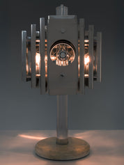 Chrome_layered_Italian_table_lamp