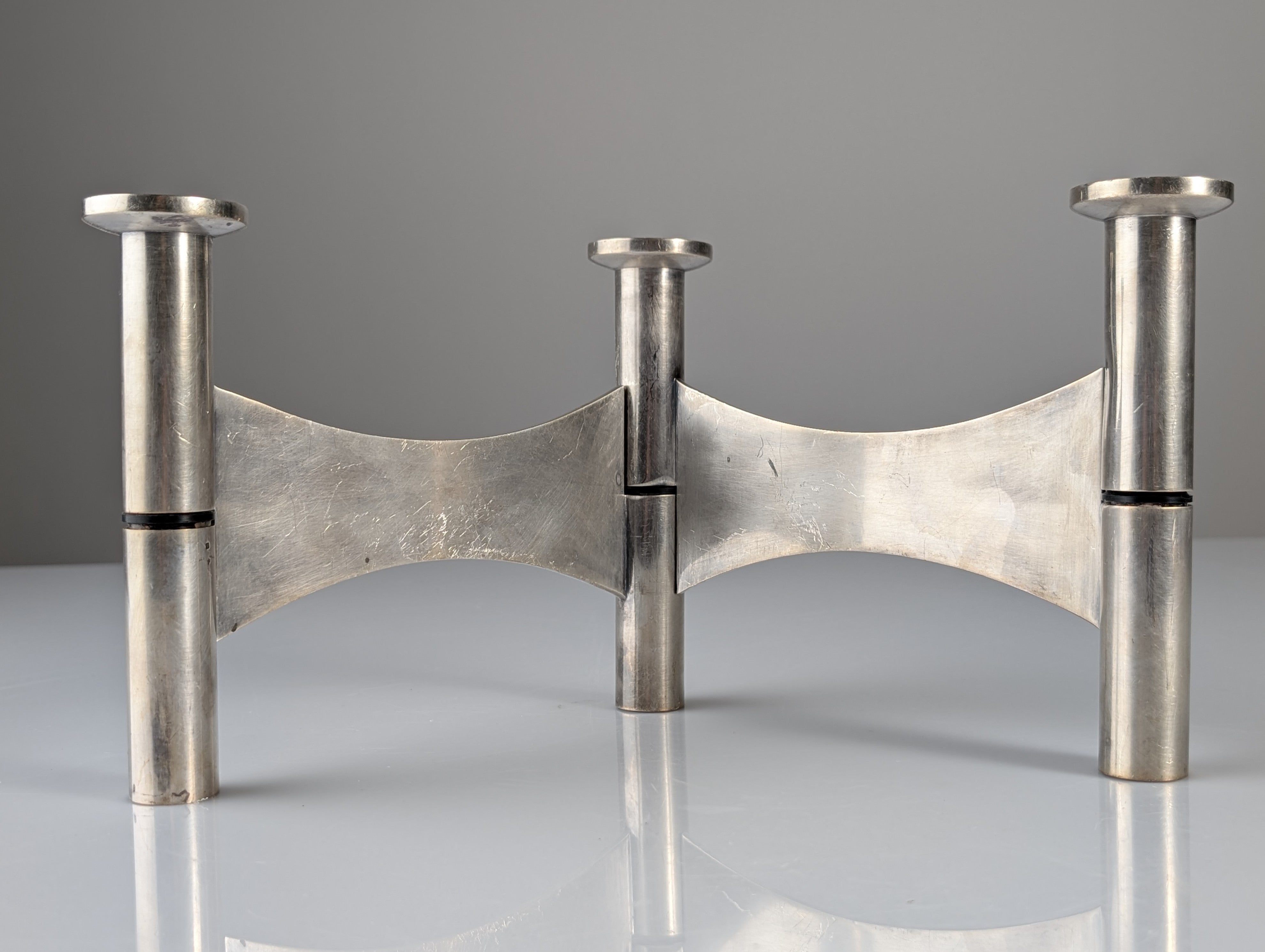 1978_Modernist_Silver-Plated_Three-Light_Candlestick_Attributed_to_Roger_Tallon_for_Ravinet_d’Enfert