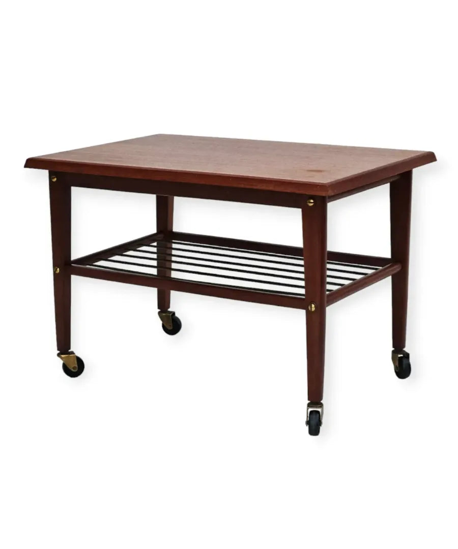 Coffee_Table_on_Wheels,_Teak_&_Brass_Accents,_1970s_Denmark