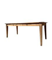 Collapsile_20th_century_solid_wood_handmade_farmhouse_table.