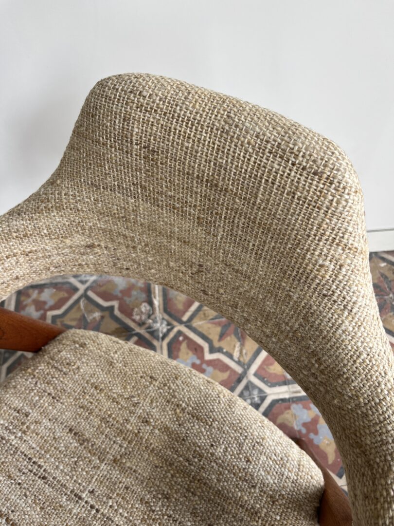 Compass_Chair_by_Kai_Kristiansen_for_Schou_Andersen,_Teak_and_Wool,_Denmark,_1950s–1960s