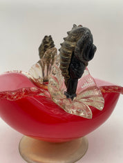 Signed_Barovier_Murano_Art_Glass_Bowl_in_Ruby_Red,_Clear_and_Black_Glass,_Italy