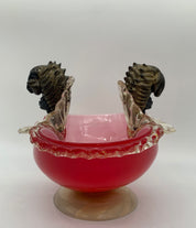 Signed_Barovier_Murano_Art_Glass_Bowl_in_Ruby_Red,_Clear_and_Black_Glass,_Italy