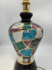 Boni_Ceramic_Table_Lamp,_Handcrafted_Glazed_Vase_Lamp,_Italian_Postmodern_Design,_1980s
