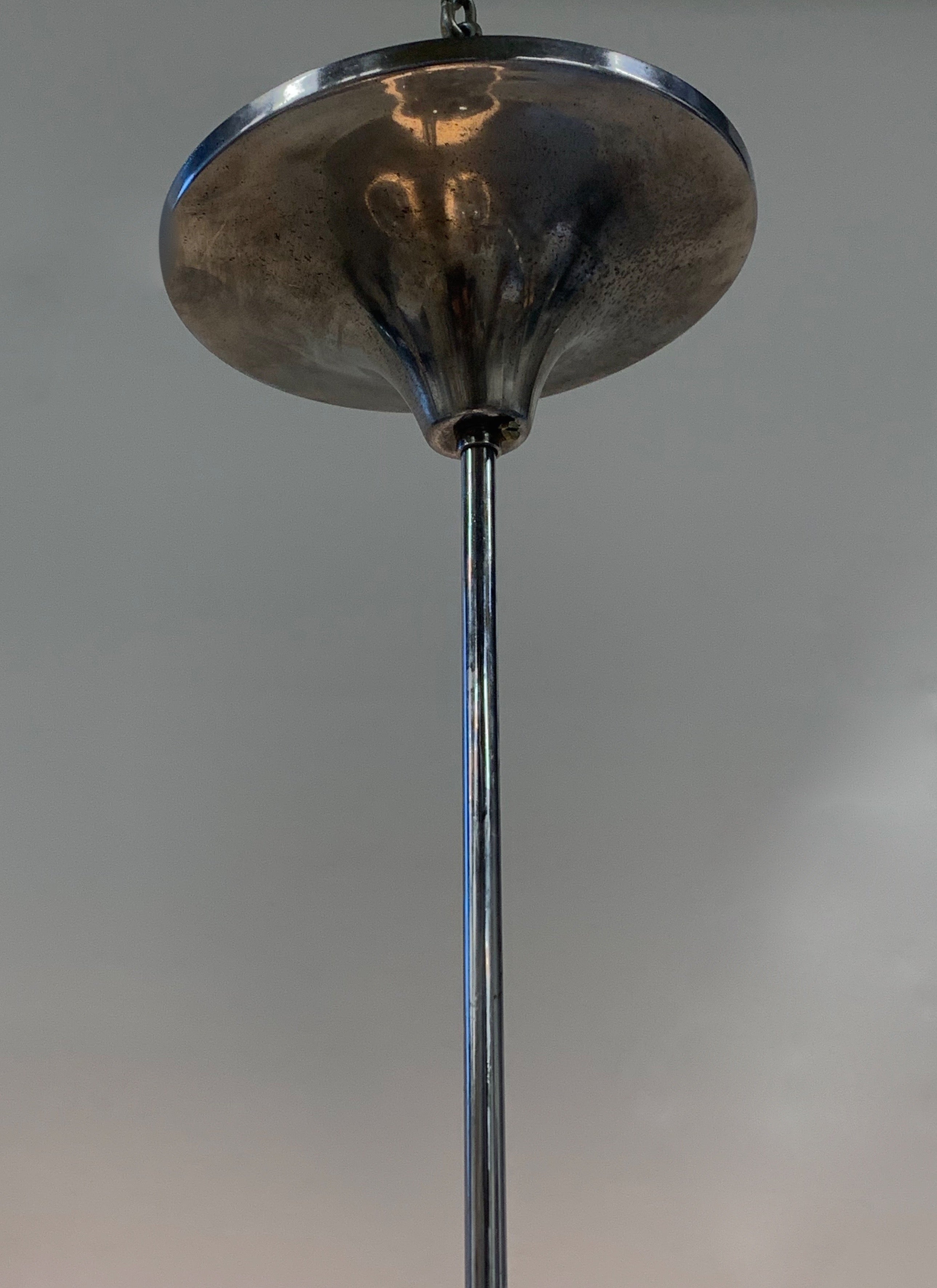 Nason_Moretti_Murano_Glass_Chandelier,_Chrome_&_Lattimo_Glass,_Italy