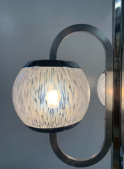Nason_Moretti_Murano_Glass_Chandelier,_Chrome_&_Lattimo_Glass,_Italy