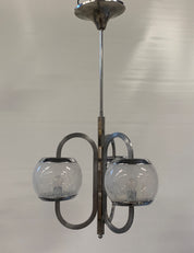 Nason_Moretti_Murano_Glass_Chandelier,_Chrome_&_Lattimo_Glass,_Italy