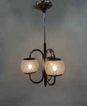 Nason_Moretti_Murano_Glass_Chandelier,_Chrome_&_Lattimo_Glass,_Italy