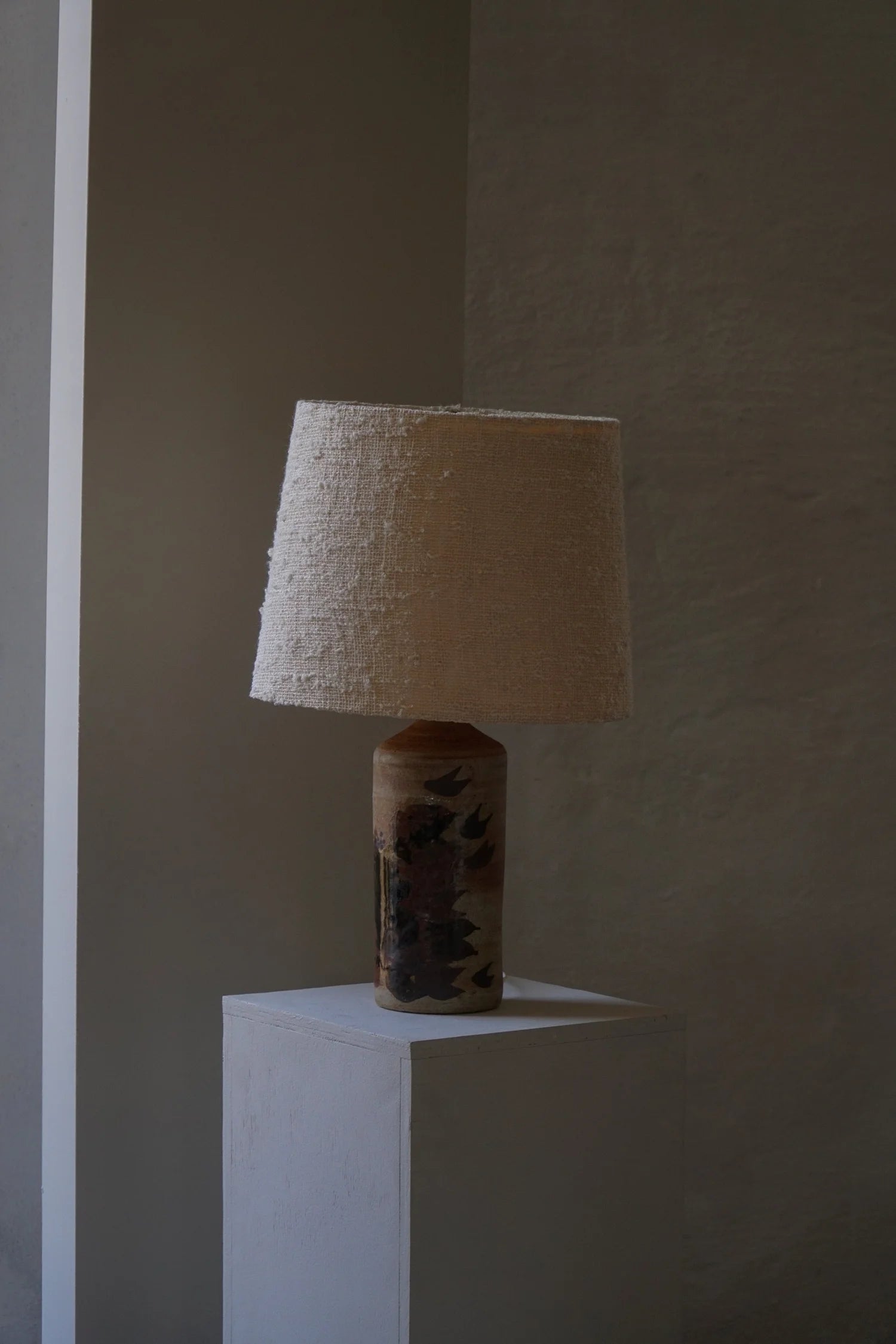 Conny_Walther_Studio_Stoneware_Table_Lamp,_Danish_Mid_Century_Modern_Ceramic_Lighting,_1960s