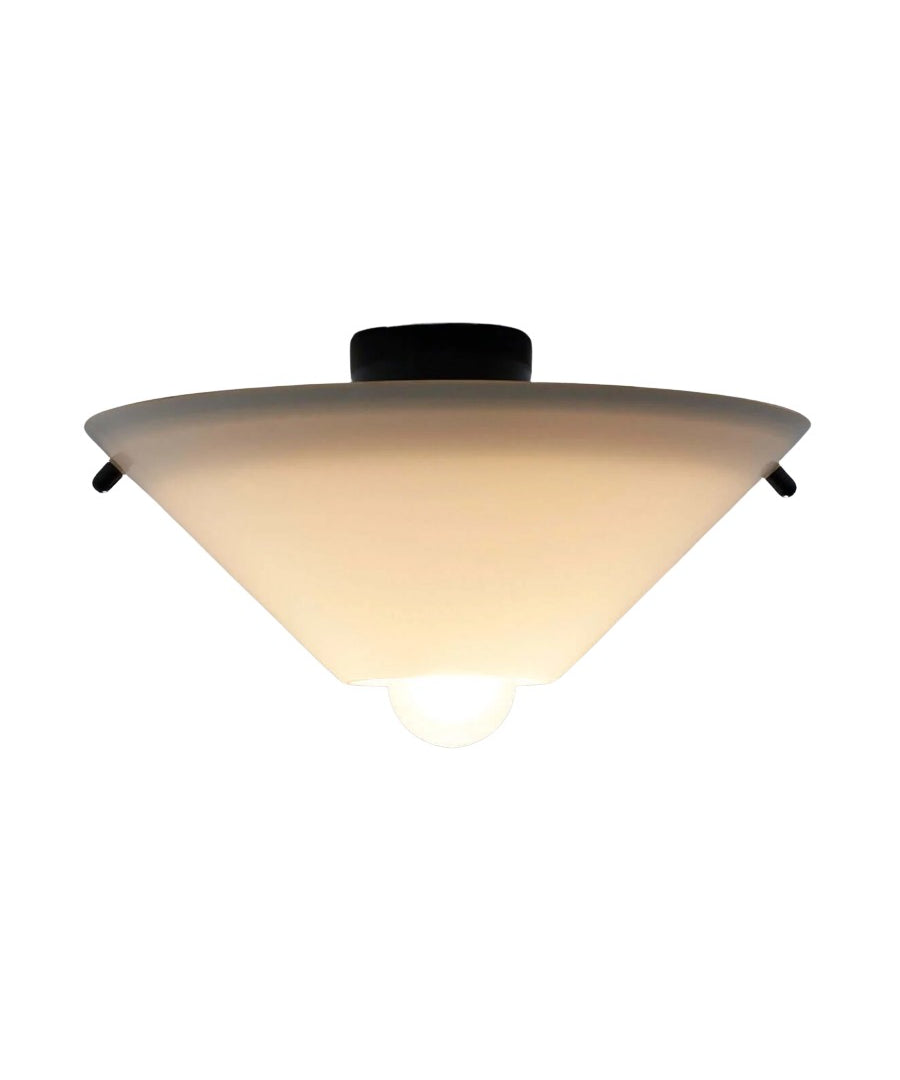 'Cono'_Ceiling_Lamp,_Lamperti,_Glass_&_Metal,_1960s,_Italy