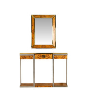 Console_Table_and_Mirror_by_Mario_Sabot_for_Willy_Rizzo,_1970s,_Italy