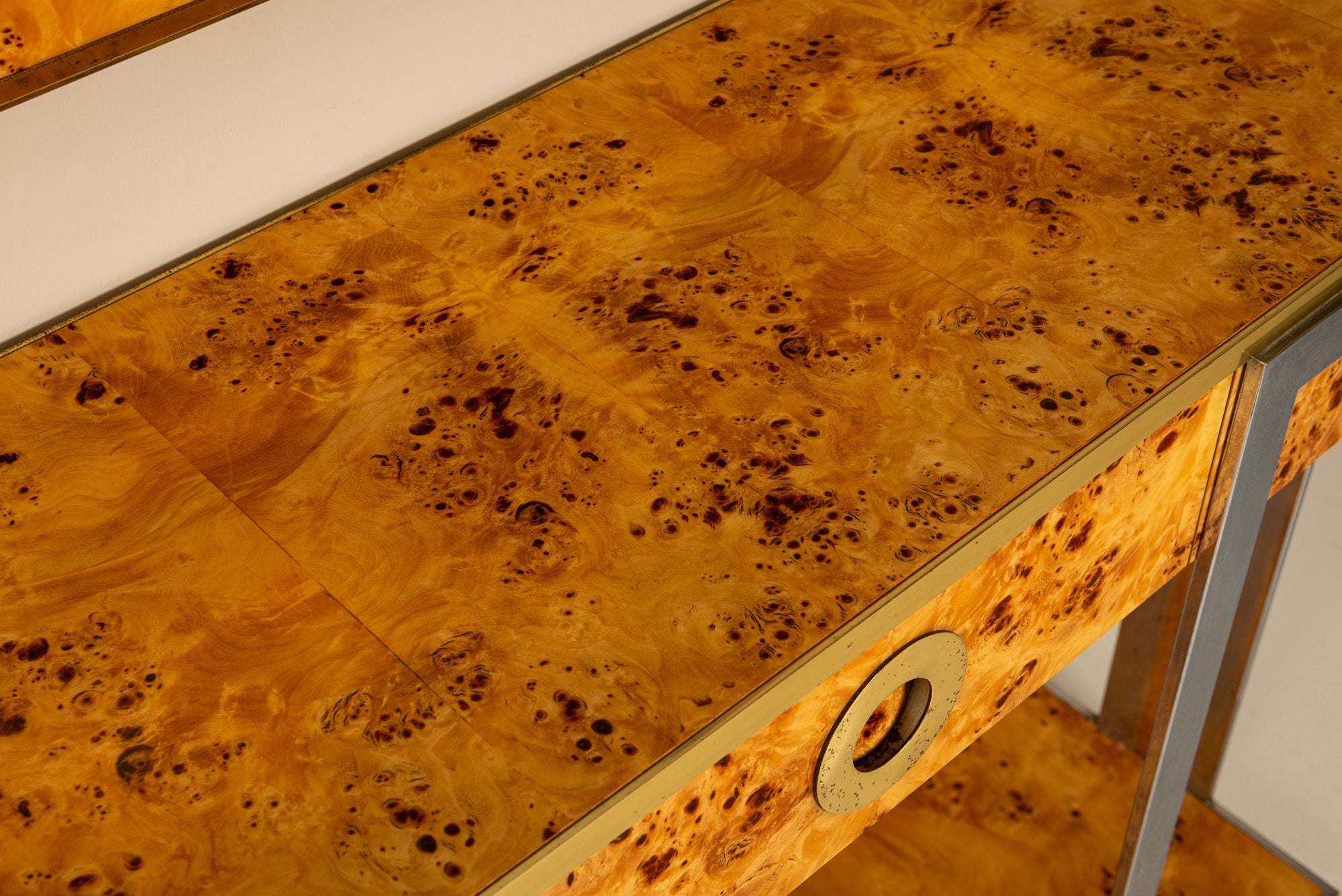 Console_Table_and_Mirror_by_Mario_Sabot_for_Willy_Rizzo,_1970s,_Italy