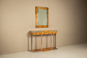 Console_Table_and_Mirror_by_Mario_Sabot_for_Willy_Rizzo,_1970s,_Italy