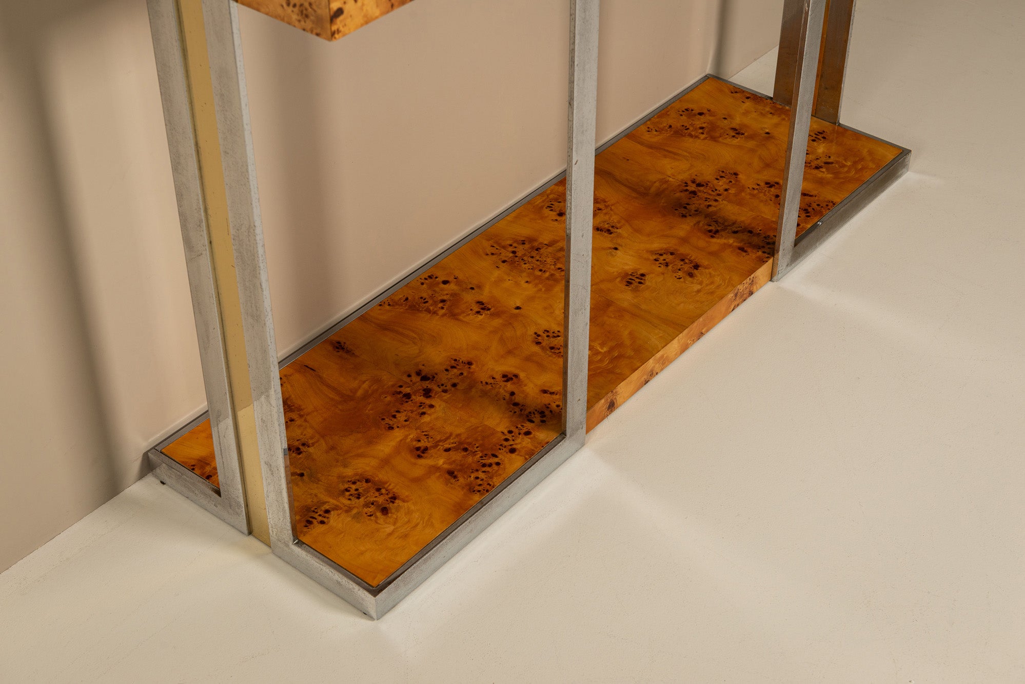 Console_Table_and_Mirror_by_Mario_Sabot_for_Willy_Rizzo,_1970s,_Italy