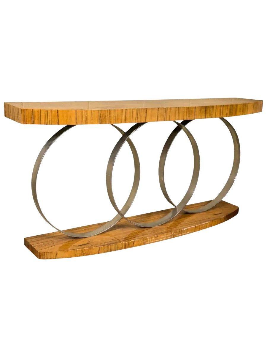 Console_Table_Art_Deco_Style_Chrome_Metal_1970s