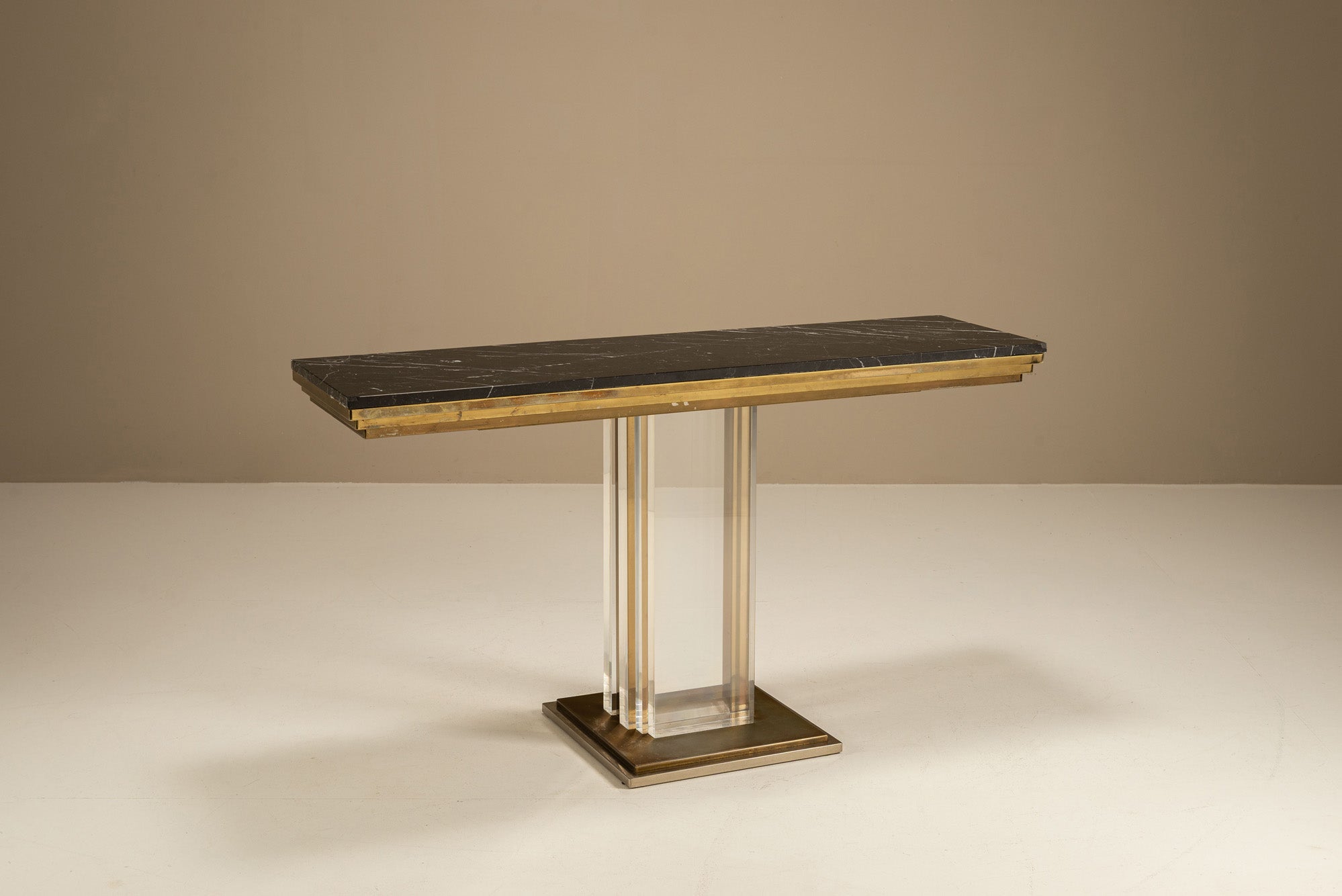 Black_Marble,_Brass_and_Plexiglass_Console_Table_by_Belgochrom,_1970s,_Belgium