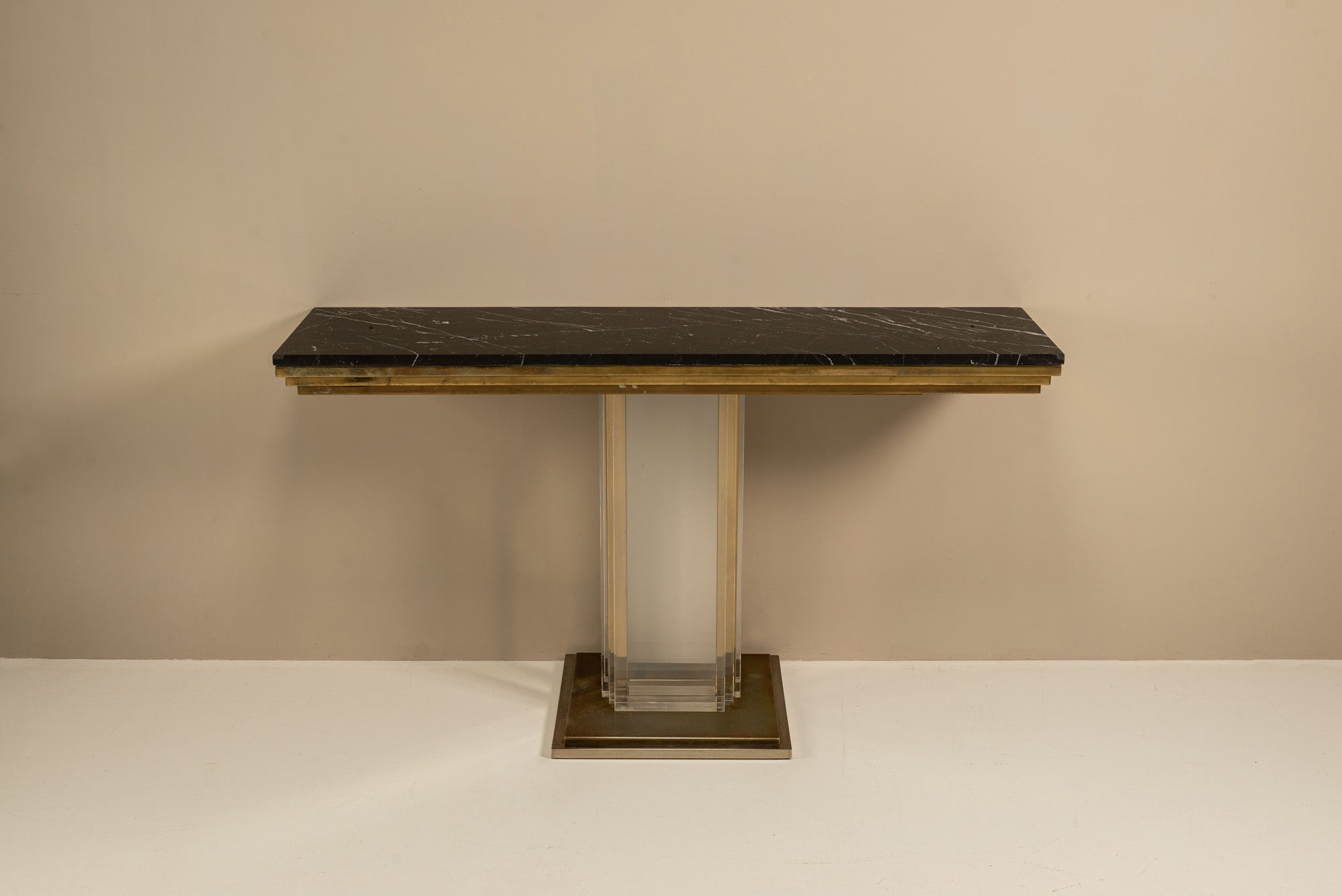 Black_Marble,_Brass_and_Plexiglass_Console_Table_by_Belgochrom,_1970s,_Belgium
